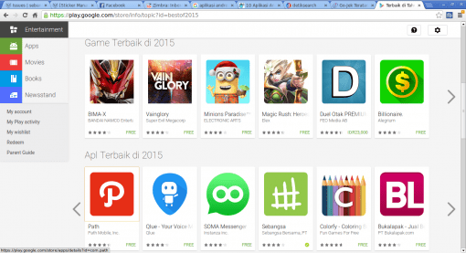 Screenshot-Terbaik di Tahun 2015 - Google Play - Chromium